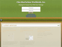 Tablet Screenshot of clanmacfarlane.org